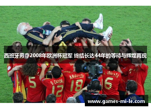西班牙勇夺2008年欧洲杯冠军 终结长达44年的等待与辉煌再现