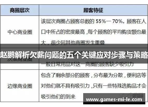 赵鹏解析欠薪问题的五个关键应对步骤与策略